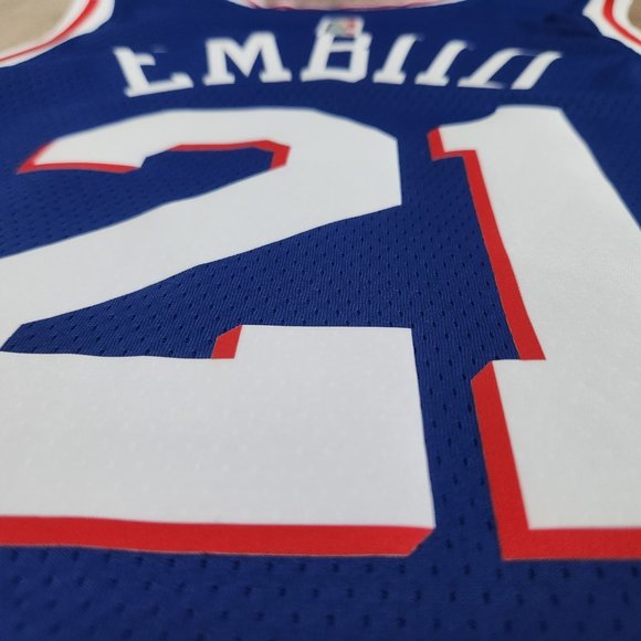 Philadelphia 76ers Joel Embiid Nike Swingman Jersey Men's Size Medium - Picture 8 of 12